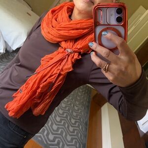 Vintage Diesel Vibrant Orange Scarf